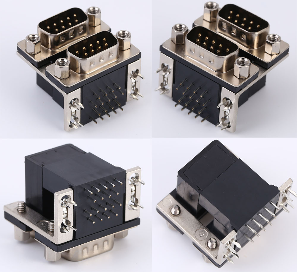 Yoda Double D-Sub 9 Pin Connector