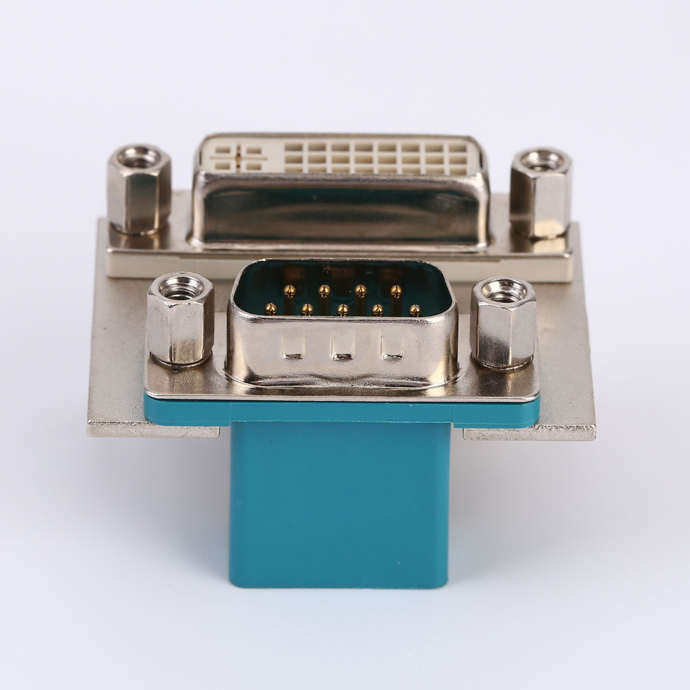 Double D-Sub+Dvi 9 Pin Connector