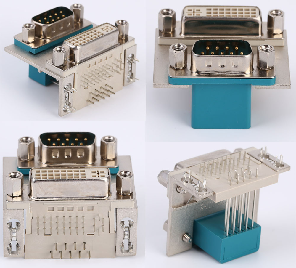 Yoda Double D-Sub+Dvi 9 Pin Connector
