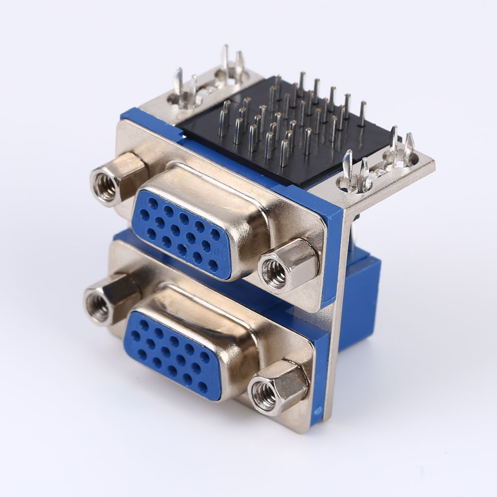 Dual-Port Double D-Sub Connector