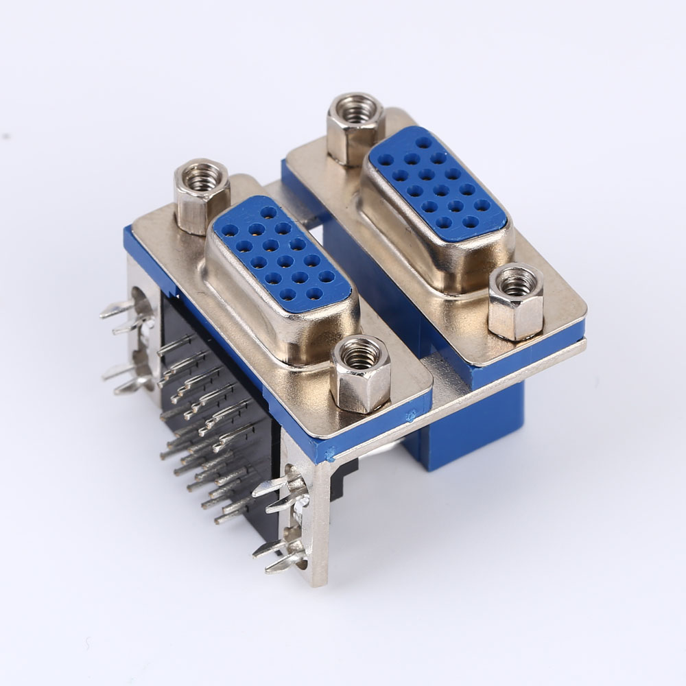 Dual-Port Double D-Sub Connector