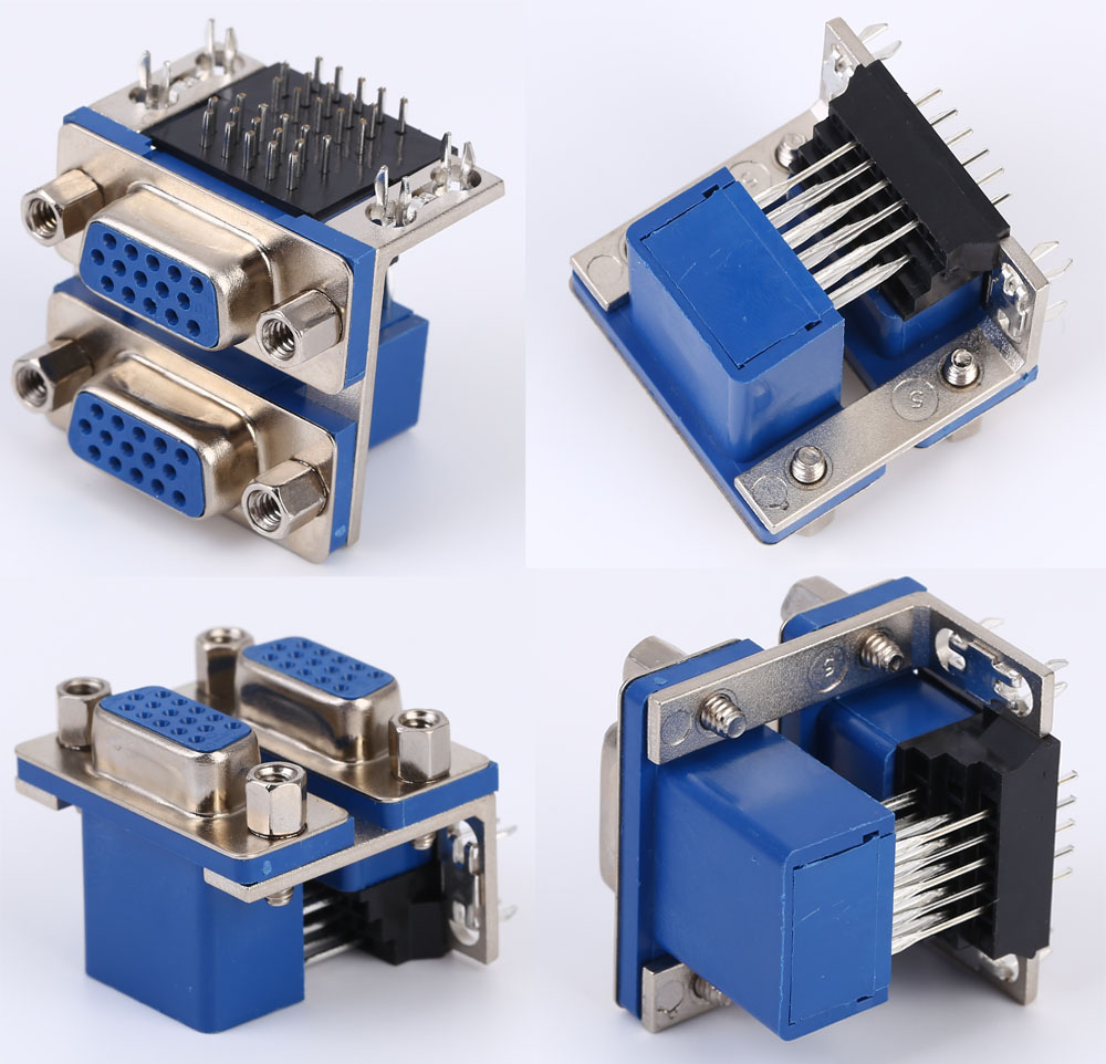 Yoda Dual-Port Double D-Sub Connector